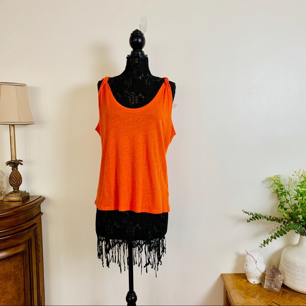 JOE’S JEANS Tank Top, Orange Sz L NWOT - Picture 8 of 8